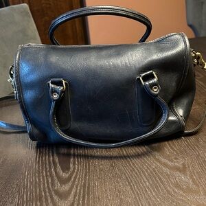 Coach Black Leather Shoulder Bag